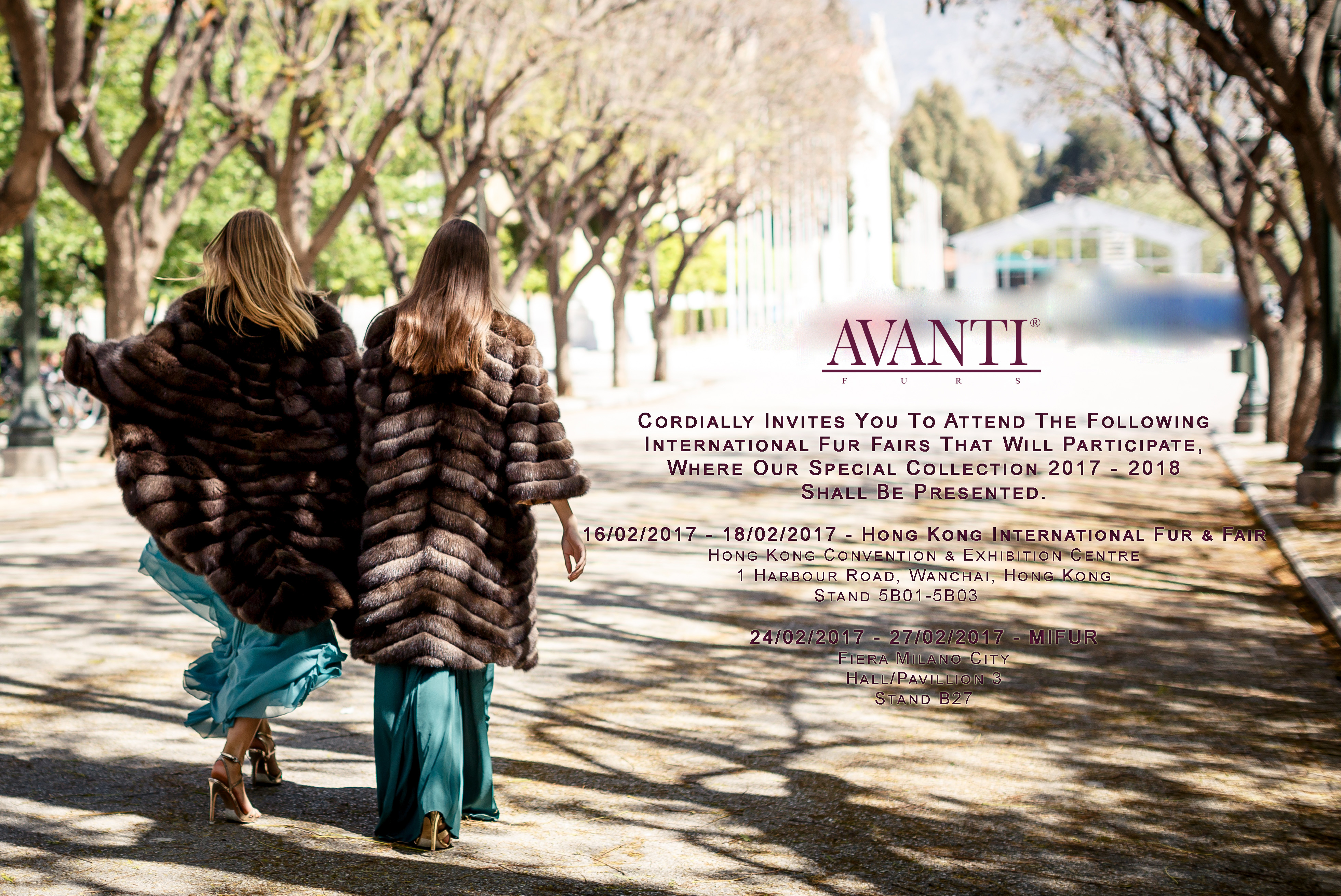 We have the honour to participate in the Hong Kong International Fur