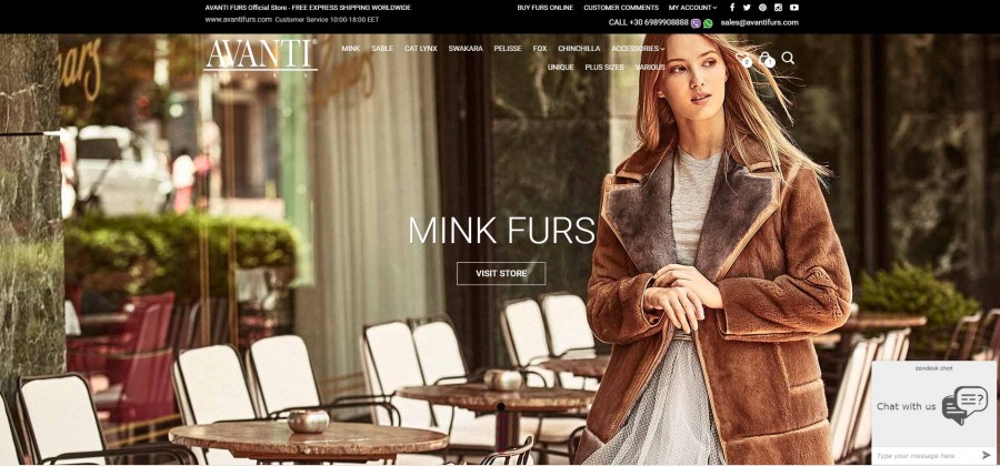 Avanti Furs Online Collection – New Categories & Products