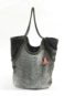 Grey Swakara Fur Shoulder Bag