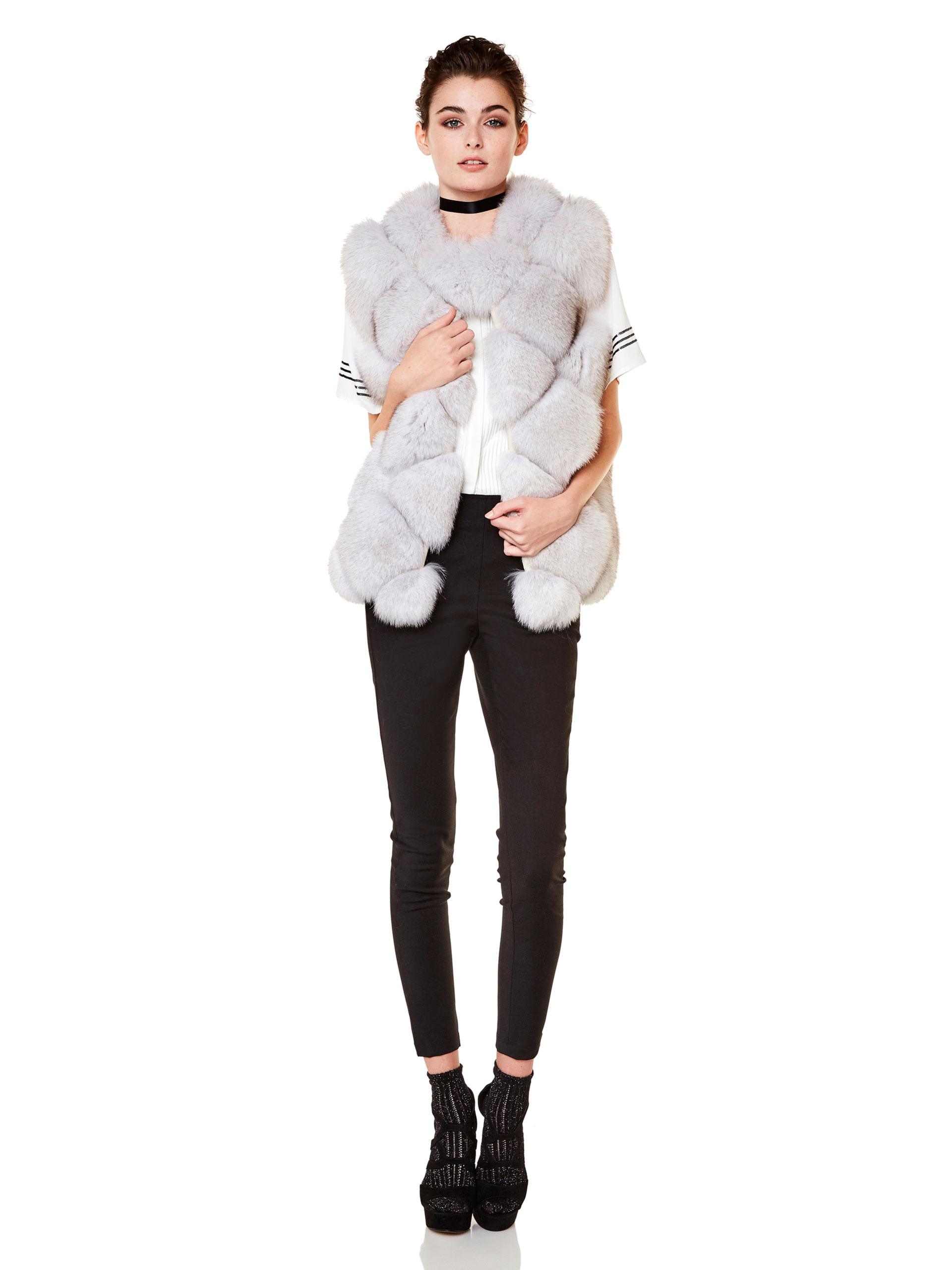 For Fur Vest Model | AVANTI FURS Collection